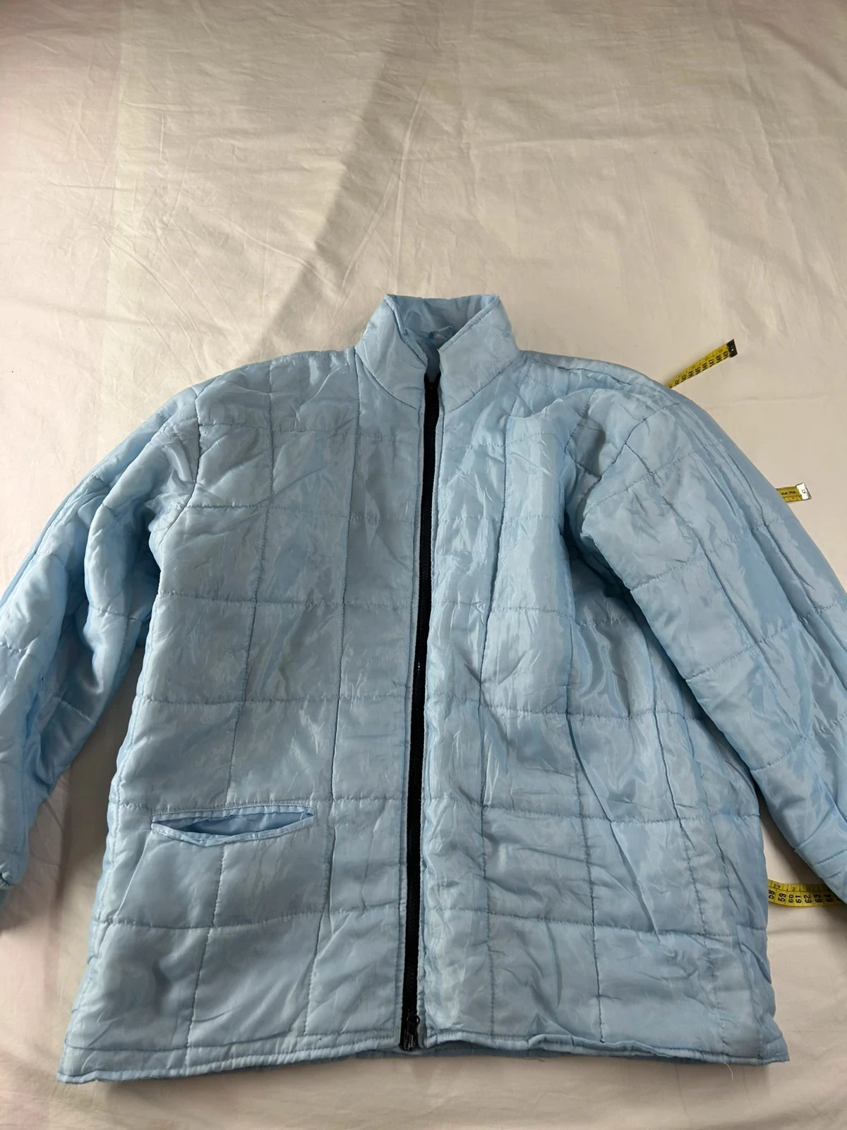 Veste matelassée bleu clair vintage